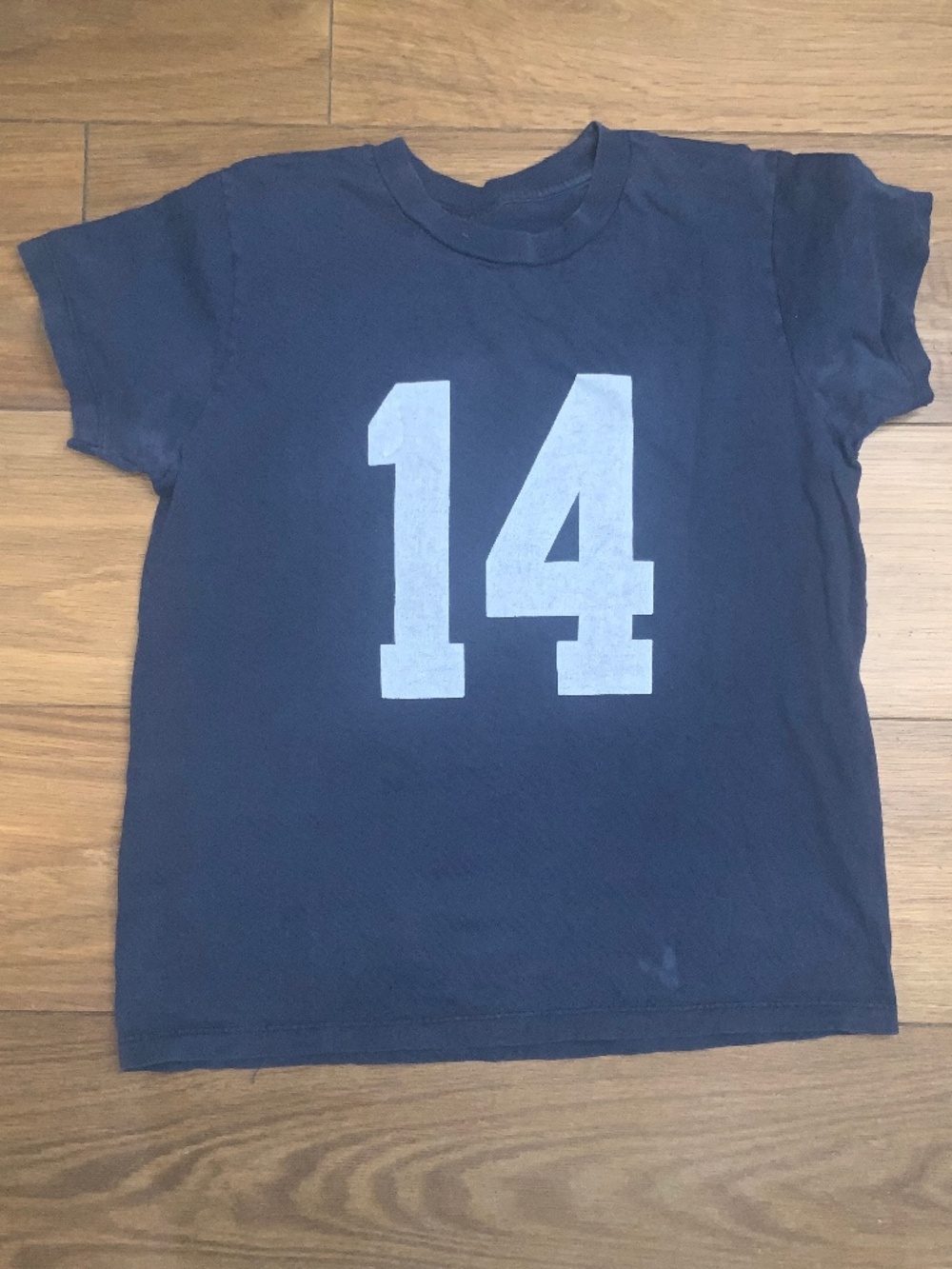 John Galt Brandy Melville Short-Sleeved Navy T-Shirt